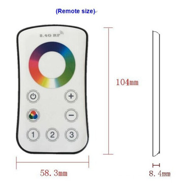 RGB led strip controller 2.4G 12 /24V 4 zone touch Dimmer RF RGB led controller